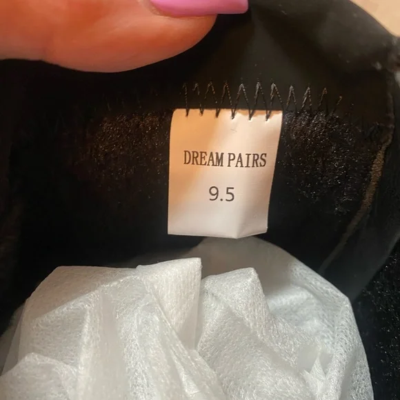 Dream Pairs Sexy Faux Suede Jeweled Ankle High Heel Boots - Picture 5 of 6